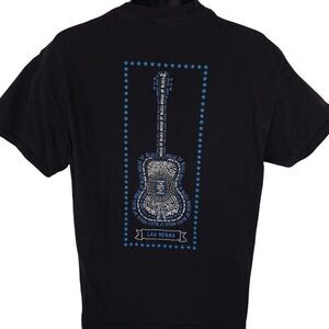 Vintage House Of Blues T Shirt Mens Size Large Black 90s Y2K Las Vegas USA